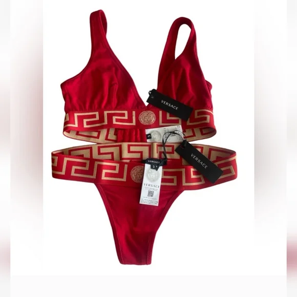 Versace Red Underwear Set